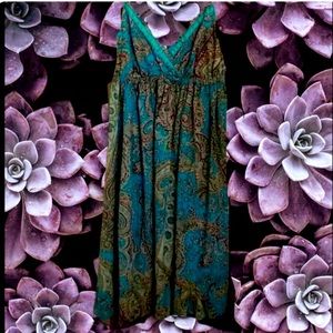 SOLD!👗 NWT Beautiful Aqua Blue paisley dress